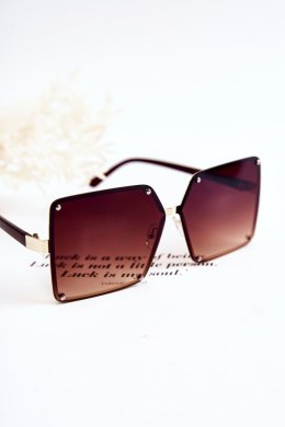 Damskie Okulary Przeciwsłoneczne Ombre V180004 Brązowe