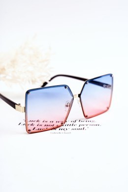 Damskie Okulary Przeciwsłoneczne Ombre V180004 Niebiesko-Różowe