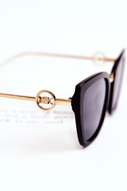 Damskie Okulary Przeciwsłoneczne Kocie Oczy M2351 Czarno-Złote