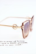 Damskie Okulary Przeciwsłoneczne Kocie Oczy M2351 Transparentne