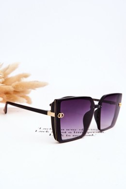 Duże Okulary Przeciwsłoneczne UV400 MA20601 Czarne