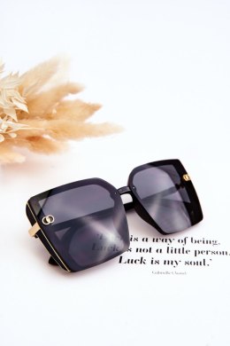 Duże Okulary Przeciwsłoneczne UV400 MA20601 Gradient Czarne