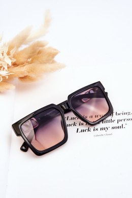 Klasyczne Okulary Przeciwsłoneczne V110063 Czarne Gradient Niebiesko-Różowy