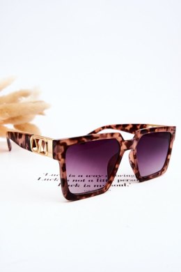 Klasyczne Okulary Przeciwsłoneczne V110063 Leopard Nude