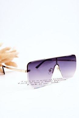 Modne Okulary Przeciwsłoneczne 400UV Prius V310 Gradient Złoto-Fioletowe