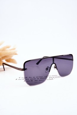 Modne Okulary Przeciwsłoneczne 400UV Prius V310 Grafitowo-Czarne