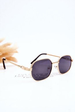 Modne Okulary Przeciwsłoneczne Ful Vue V160049 Złoto-Fioletowe