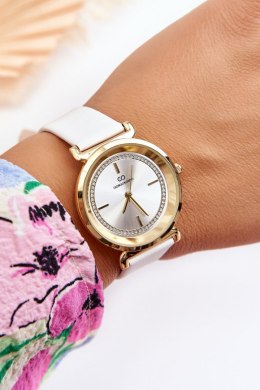 Klasyczny Damski Zegarek Skórzany Giorgio&Dario Biały