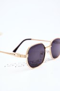 Modne Okulary Przeciwsłoneczne Ful Vue V160049 Złoto-Czarne