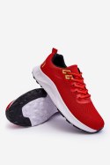 Klasyczne Męskie Sportowe Buty Sznurowane Czerwone Jasper